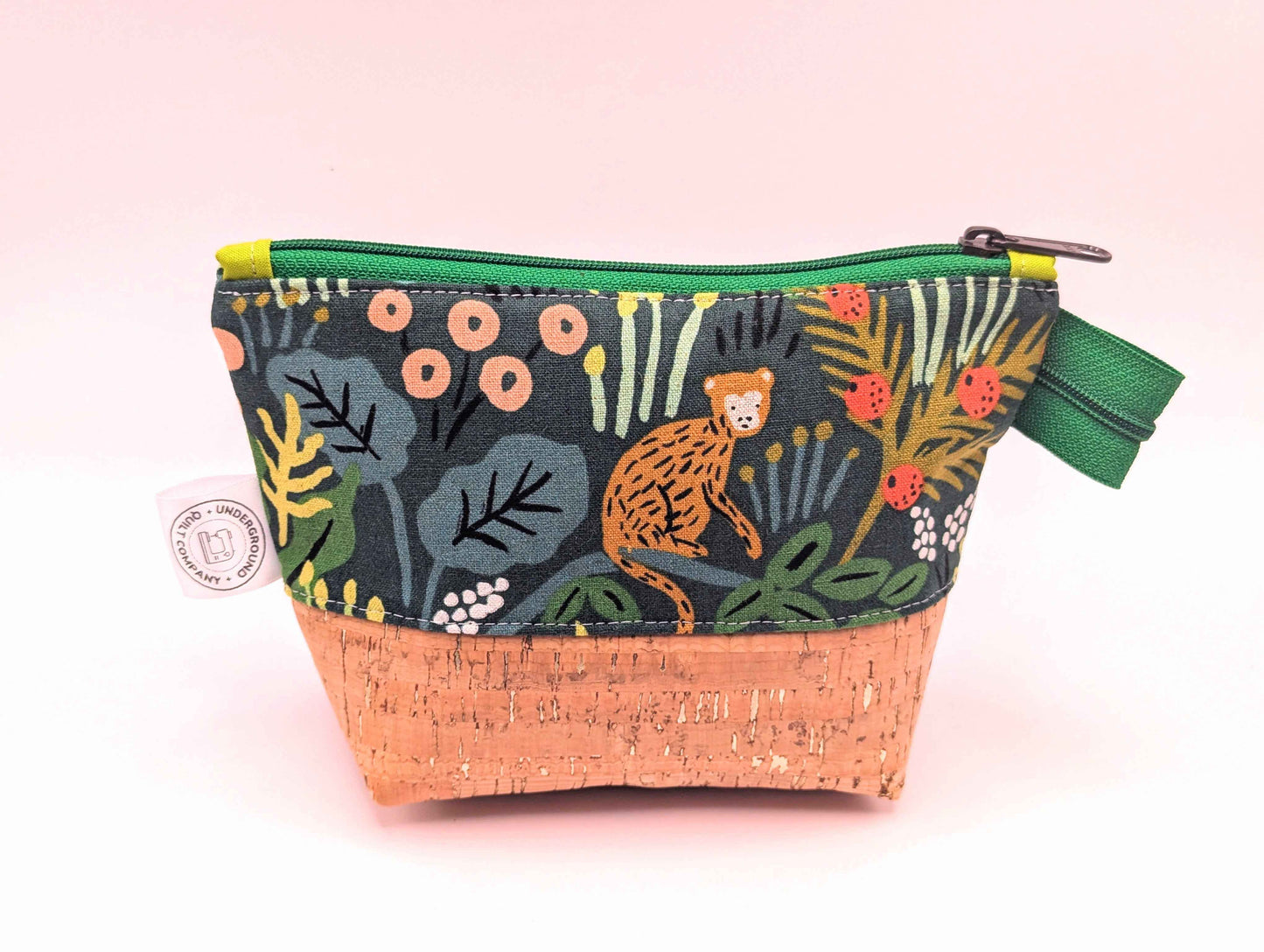 Funky Jungle Zipper Pouch - Underground Quilt Co.