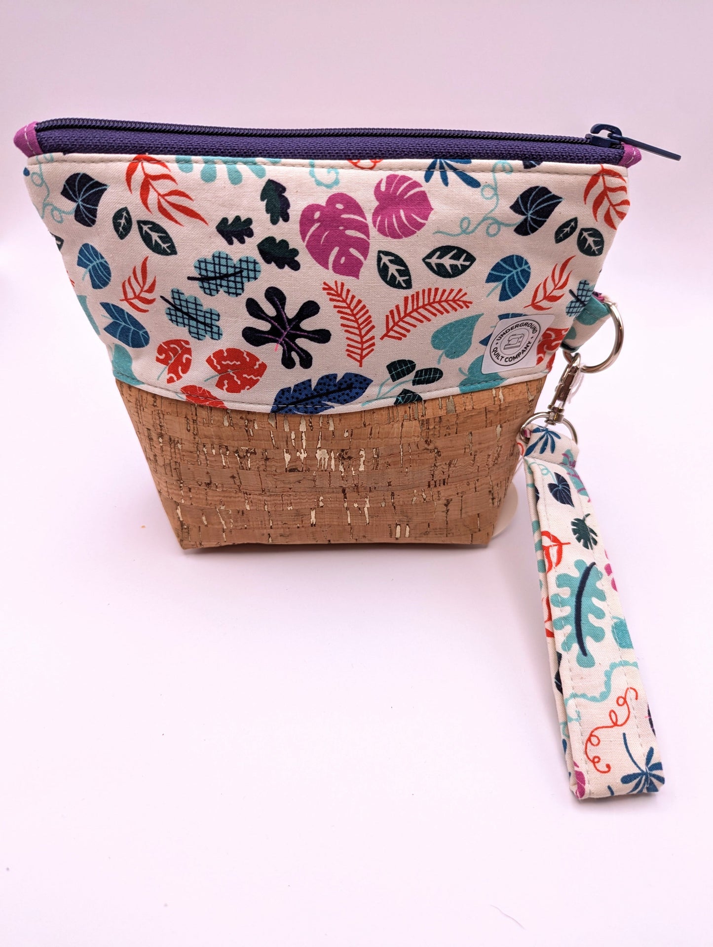 Beautiful Botanicals Cork Bottomed Makeup Bag