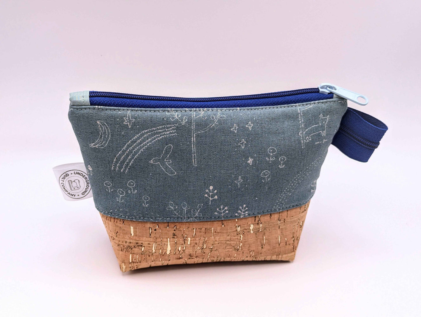 Dark Simple Forest Animals Zipper Pouch - Underground Quilt Co.