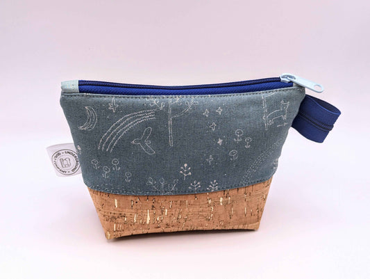 Dark Simple Forest Animals Zipper Pouch - Underground Quilt Co.