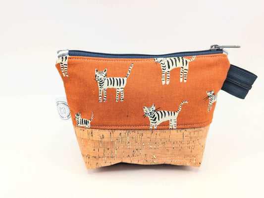 Darling Tigers Zipper Pouch - Underground Quilt Co.