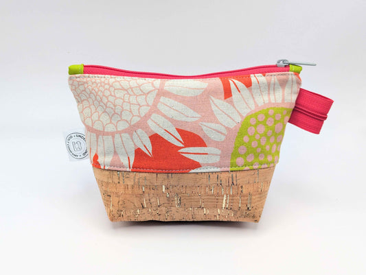 Sunflower Silhouette Zipper Pouch - Underground Quilt Co.