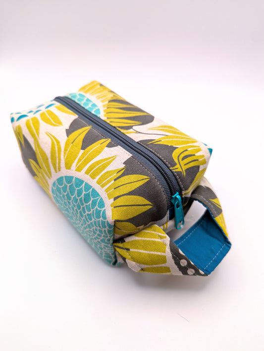 Sunflower Silhouette Box Pouch