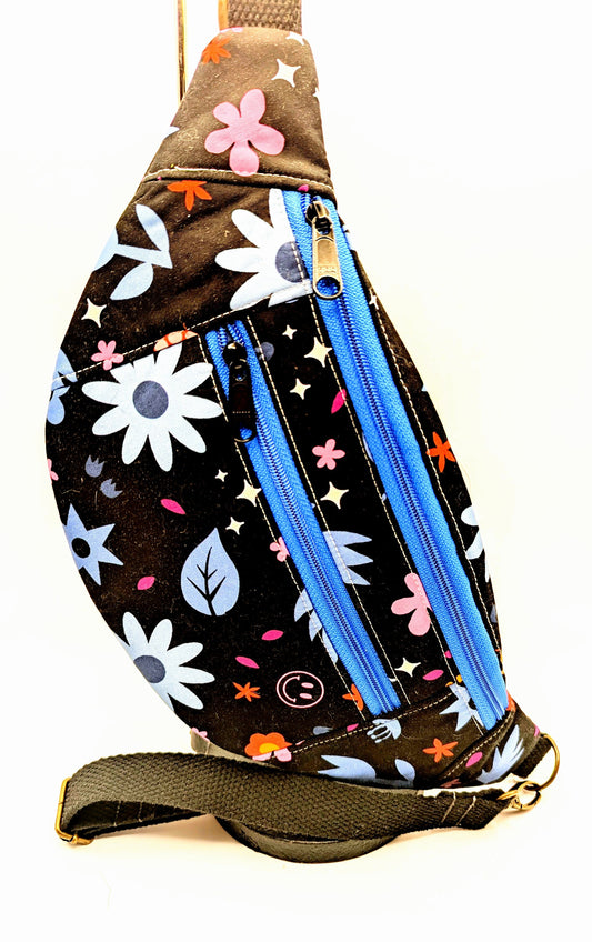 Smiley Face Floral Bum Bag