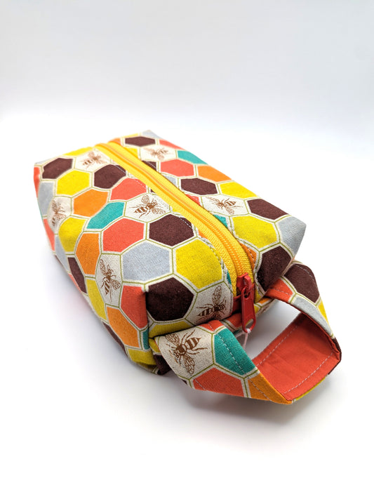 Honeybee Hexagon Box Pouch